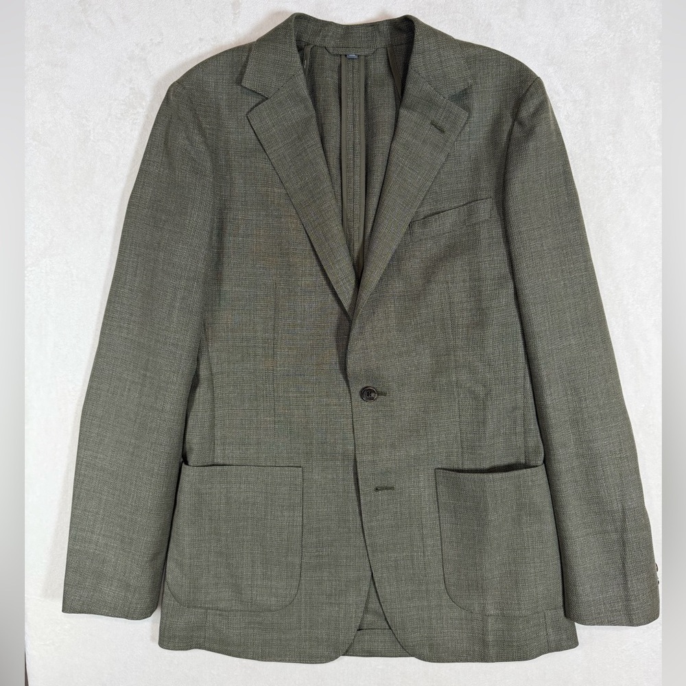 Bonobos 38L Bonobos Jetsetter Ultralight 100% Wool Comero Italy Olive Green